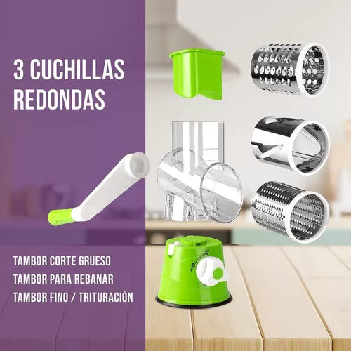 Molino Rayador Tipo Tambor Con Ventosa De Succión