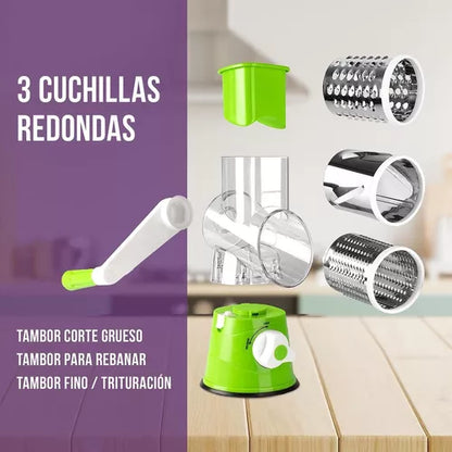 Molino Rayador Tipo Tambor Con Ventosa De Succión