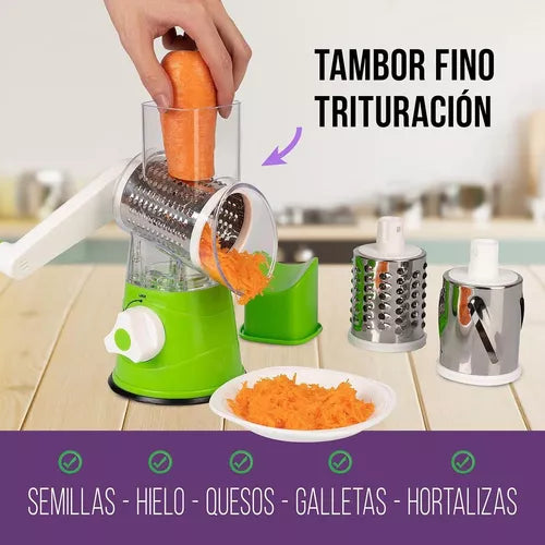 Molino Rayador Tipo Tambor Con Ventosa De Succión